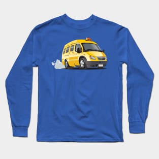 cartoon taxi bus Long Sleeve T-Shirt